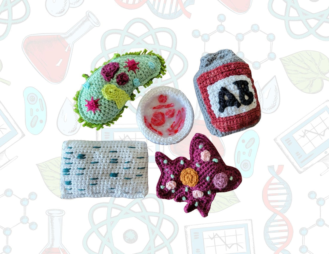 Life Science Crochet Shapes (Biology, Microbiology, Medical)