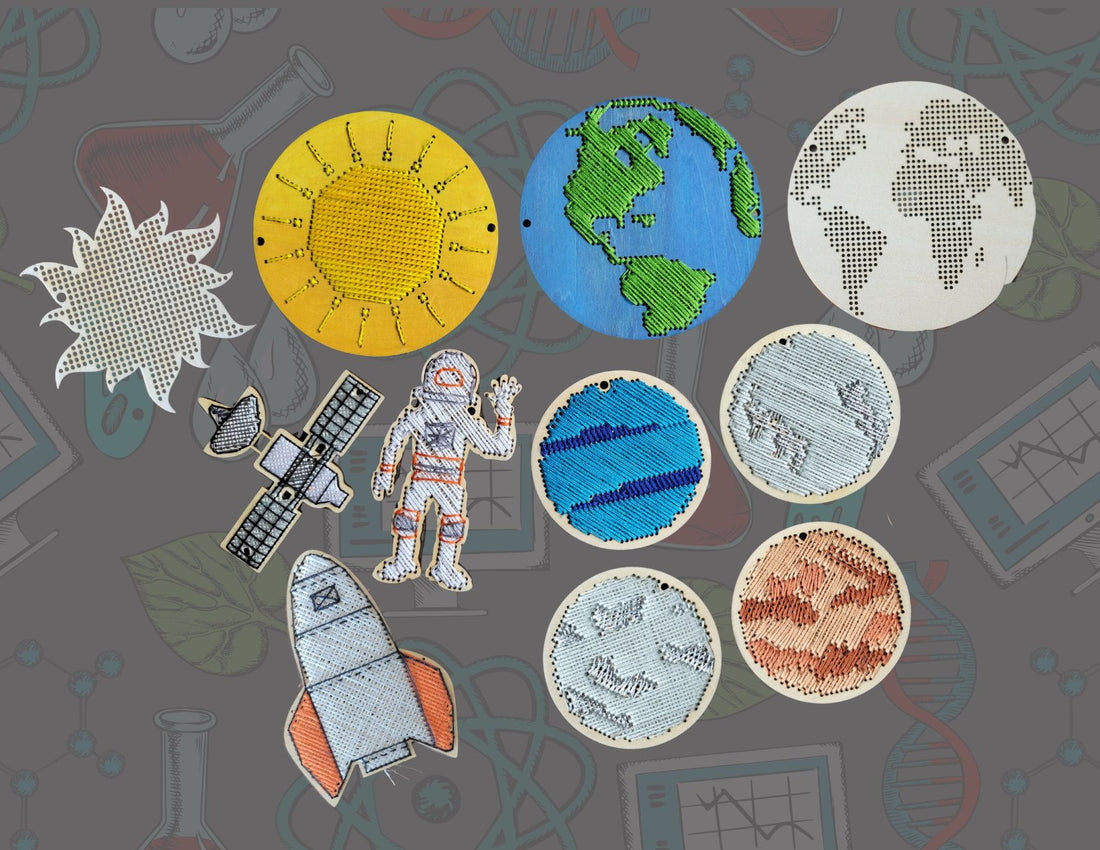 Blank Space Wooden Cross Stitch Shapes