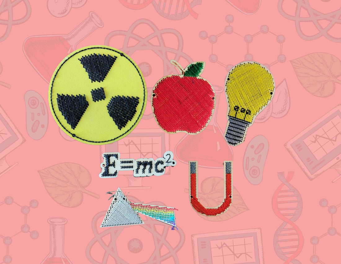 Blank Physics Wooden Cross Stitch Shapes