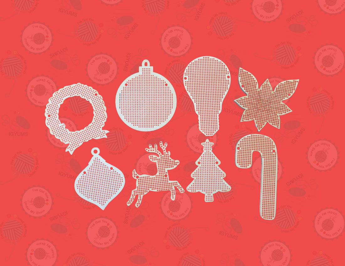 Blank Christmas Wooden Cross Stitch Shapes