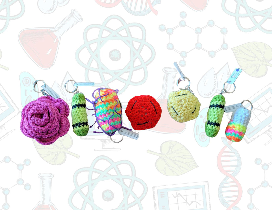 Science Crochet Keychains