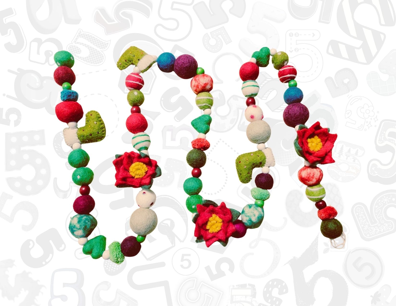 Christmas All The Way (Felt) Garlands