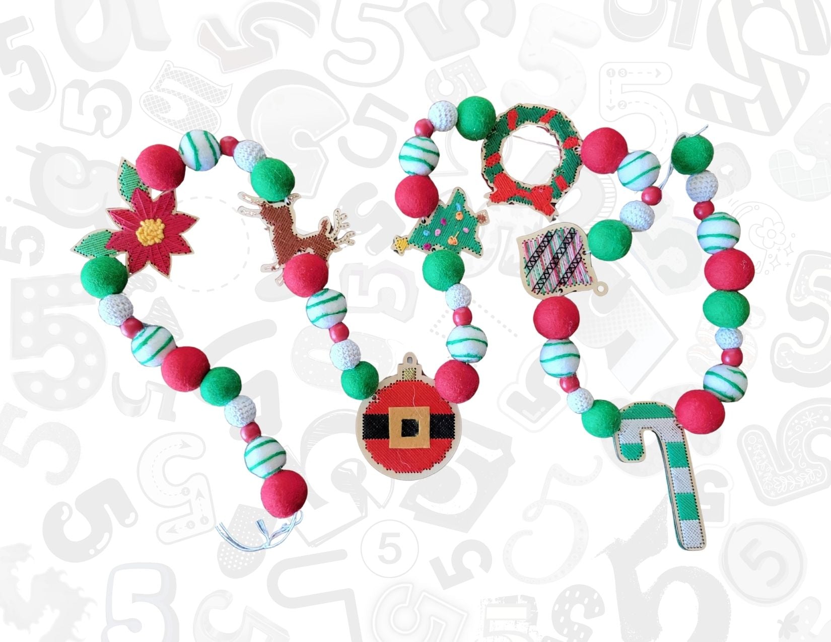 Christmas All The Way (Wooden) Garlands