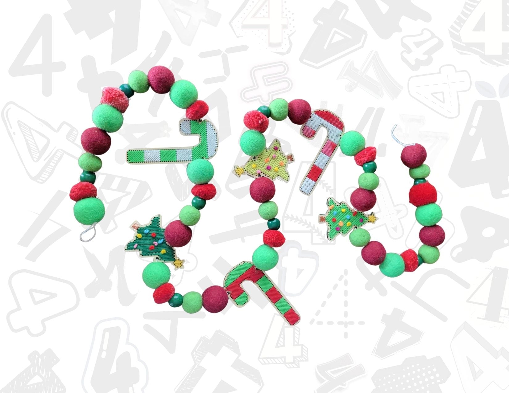 Christmas All The Way (Wooden) Garlands