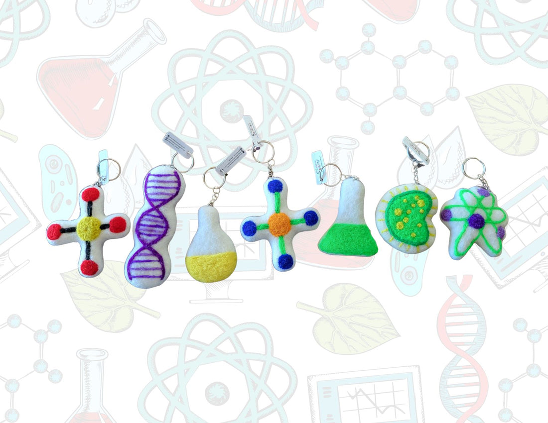 Felt Science Keychains