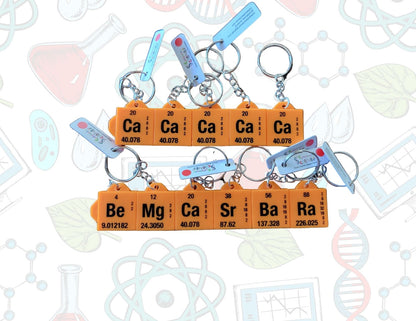 Periodic Table 3D Printed Element Keychains