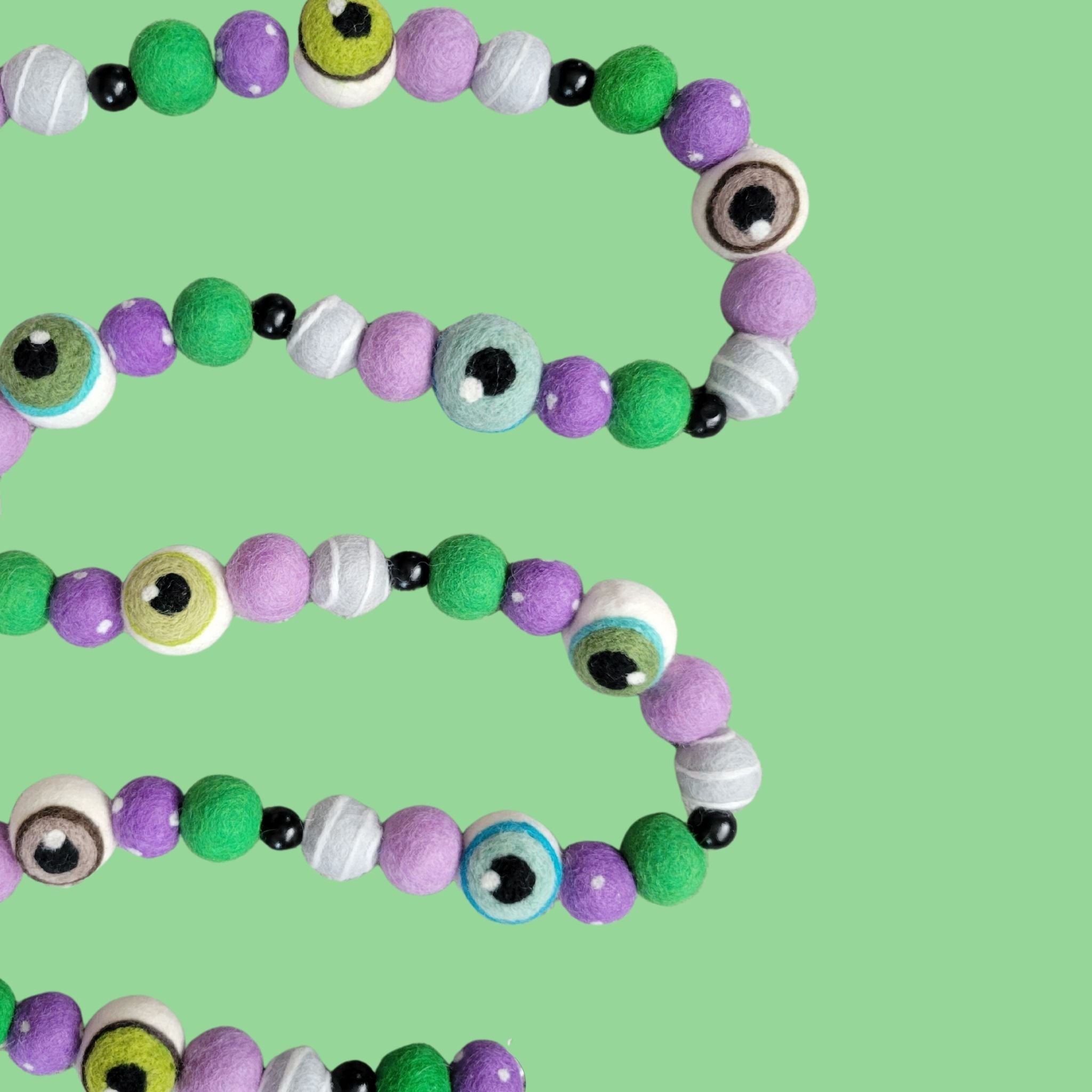 monster eyeball garland