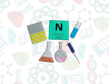 Blank Chemistry Wooden Cross Stitch Shapes
