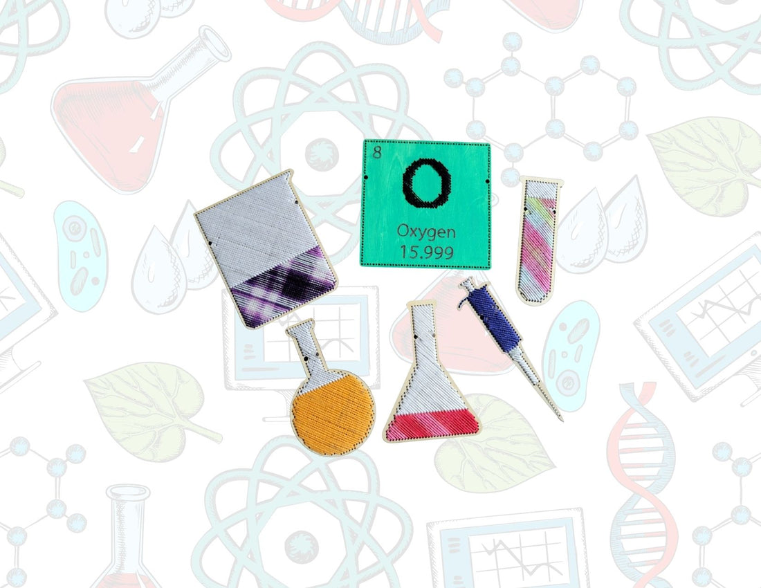 Blank Chemistry Wooden Cross Stitch Shapes