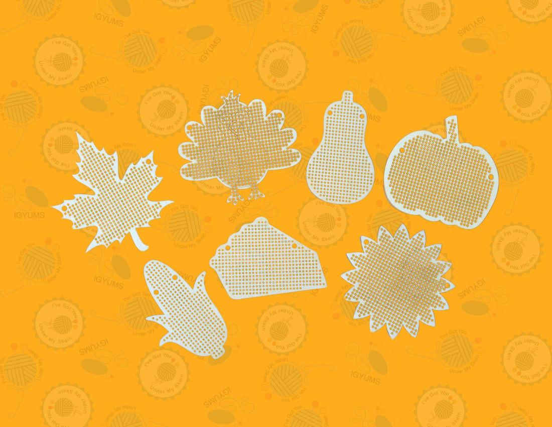 Blank Fall/Thanksgiving Wooden Cross Stitch Shapes