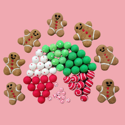 gingerbread men garland kit