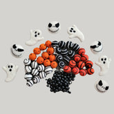 orange and black sticks and bones DIY garland kit