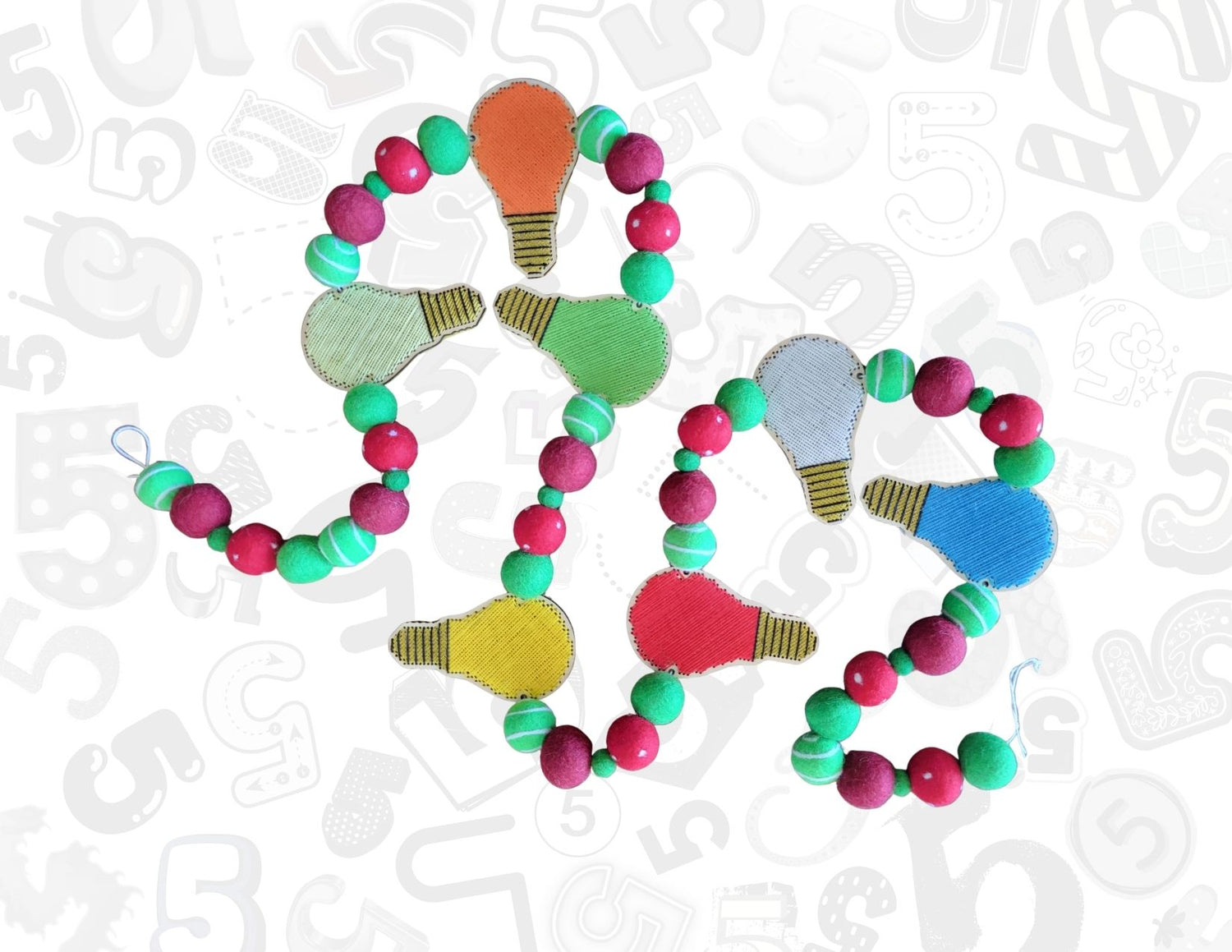 Christmas All The Way (Wooden) Garlands