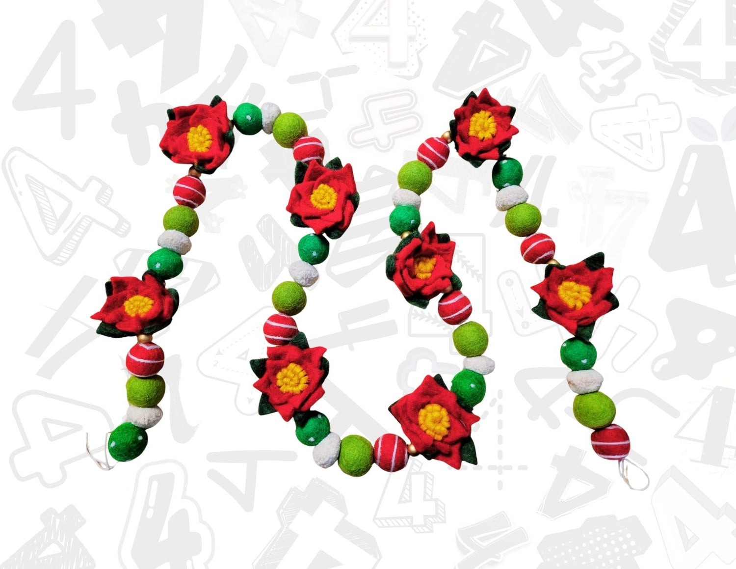 Christmas All The Way (Felt) Garlands