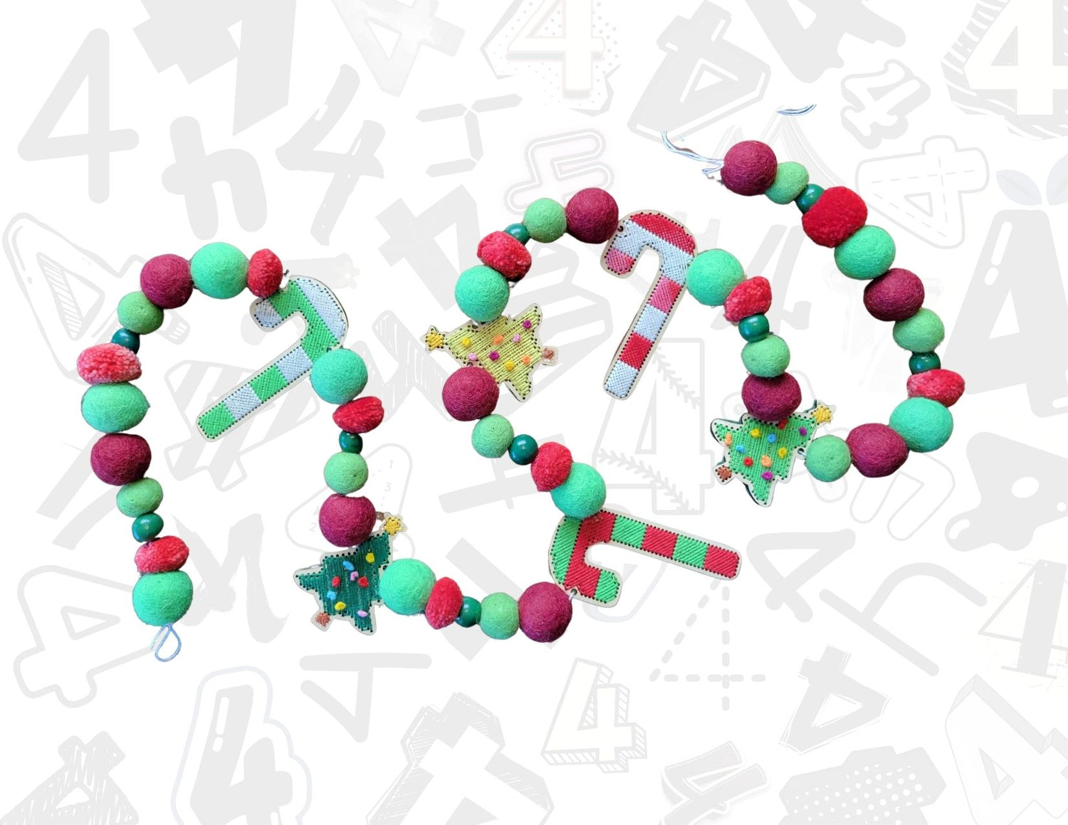 Christmas All The Way (Wooden) Garlands