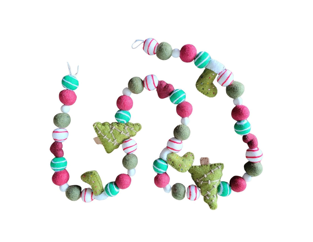 Christmas All The Way (Felt) Garlands