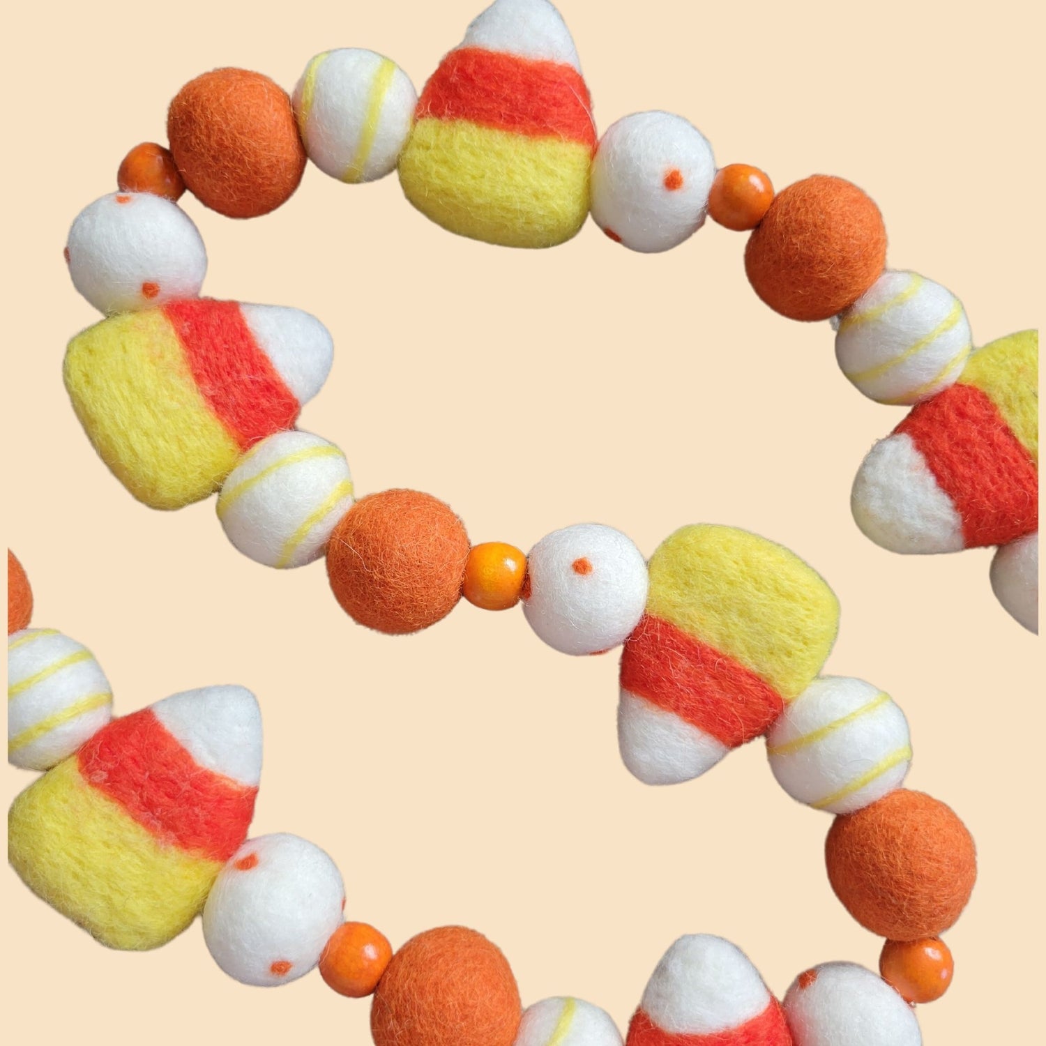 trick or treat candy corn Halloween garland