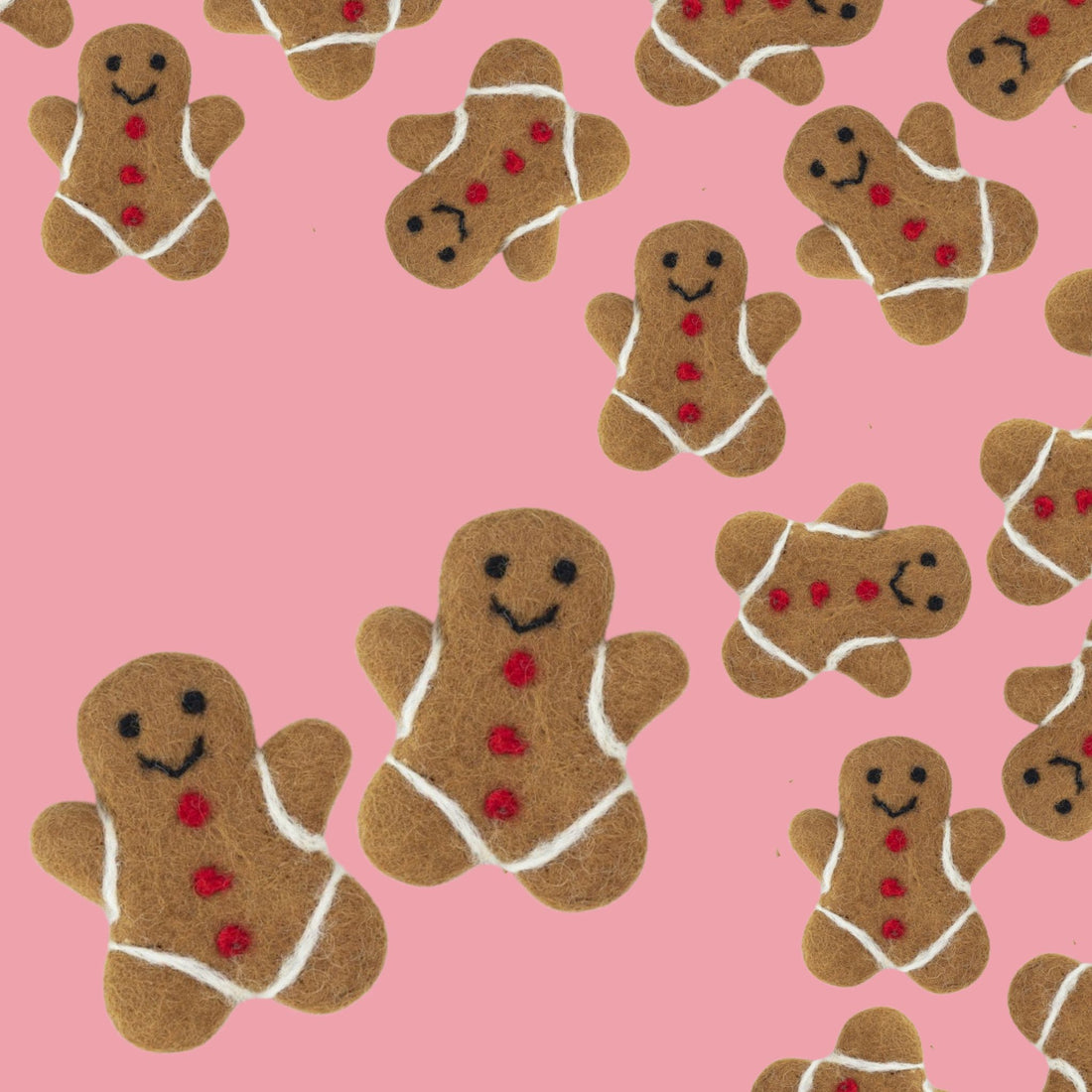 gingerbread men felt decor