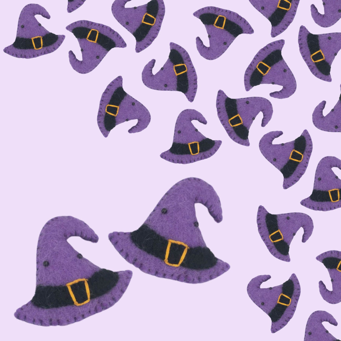 witch hats felt decor