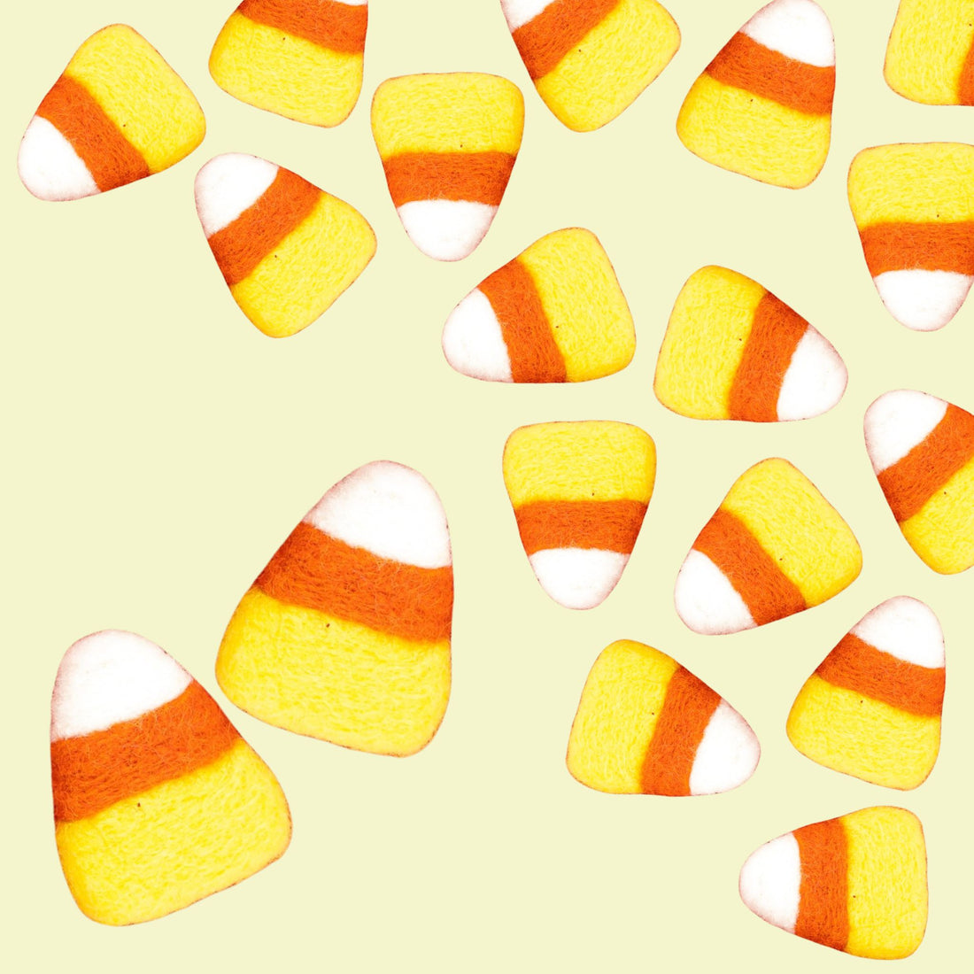 candy corn felt pieces