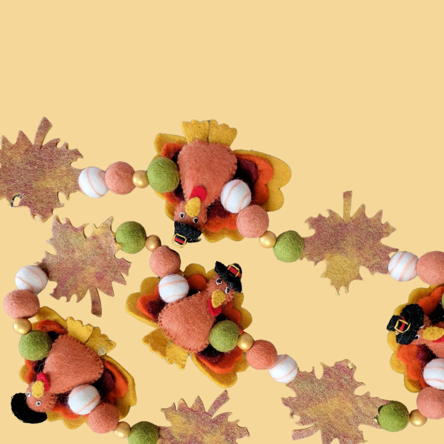 turkey trot Thanksgiving garland