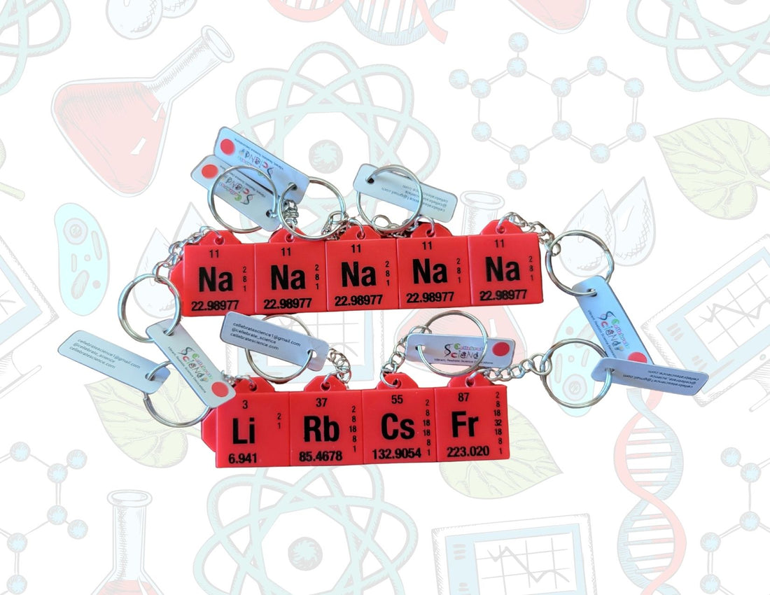 Periodic Table 3D Printed Element Keychains