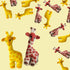 giraffes felt decor