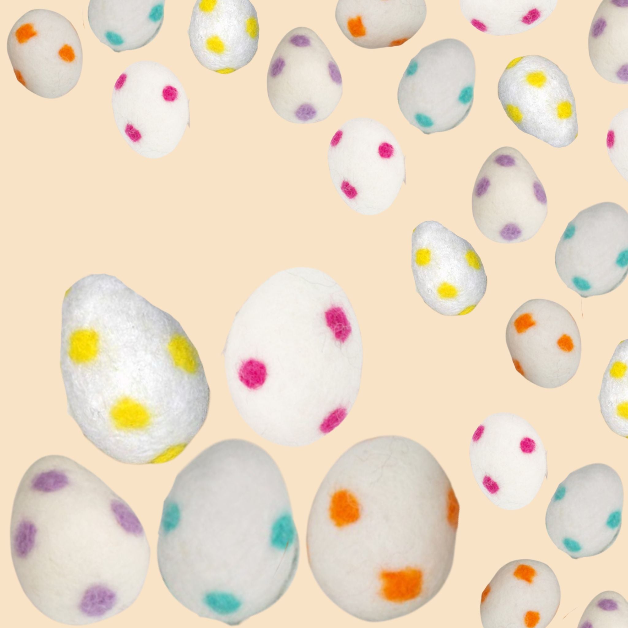 spotted Easter Eggs Felt Decor