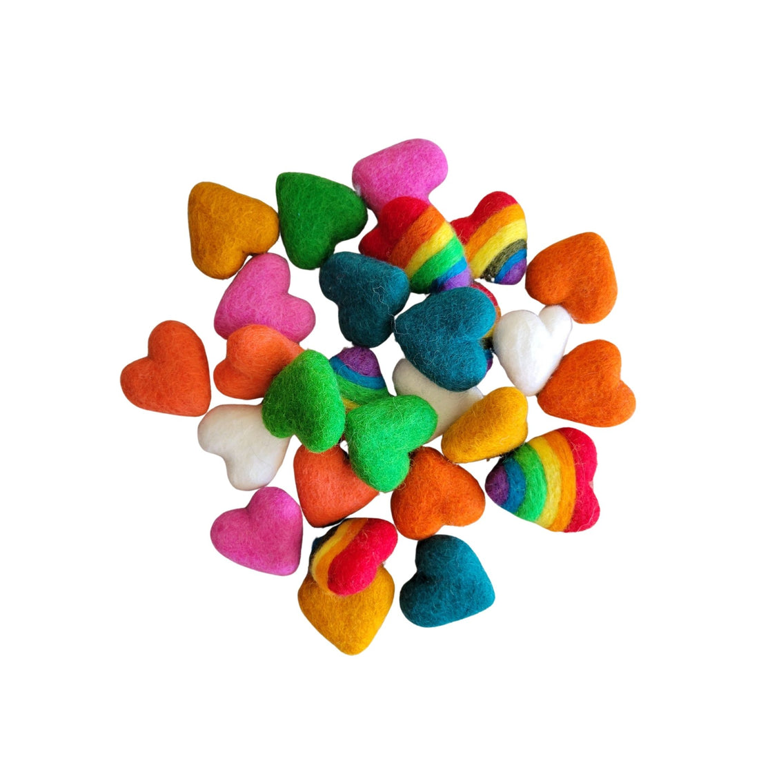 colorful large heart garland kit