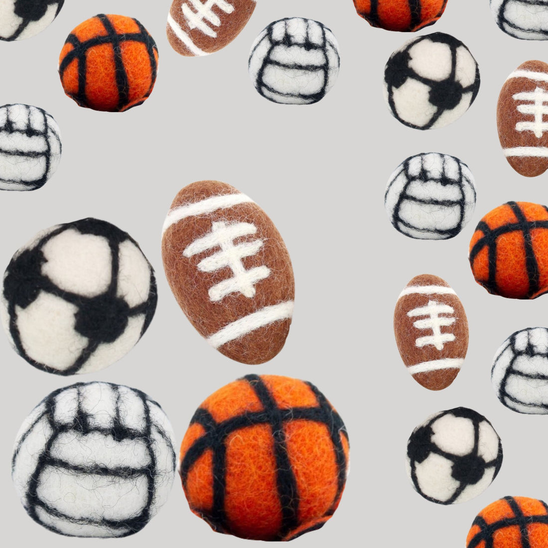 sports themed felt decor