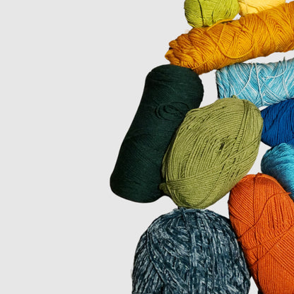 various yarn textures