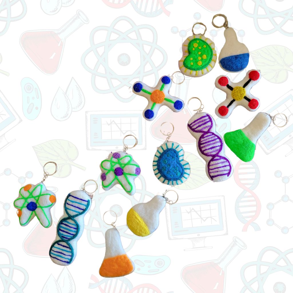 Felt Science Keychains