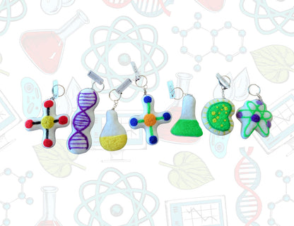 Felt Science Keychains